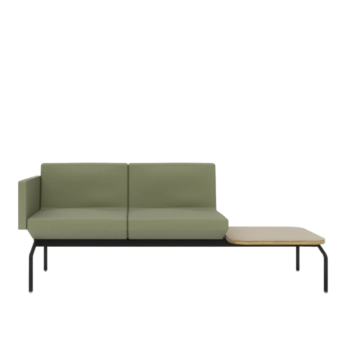 Sofá 2 lugares com mesa lateral